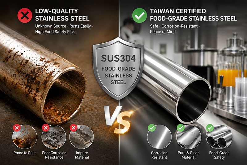 Food-Grade SUS304 Stainless Steel?